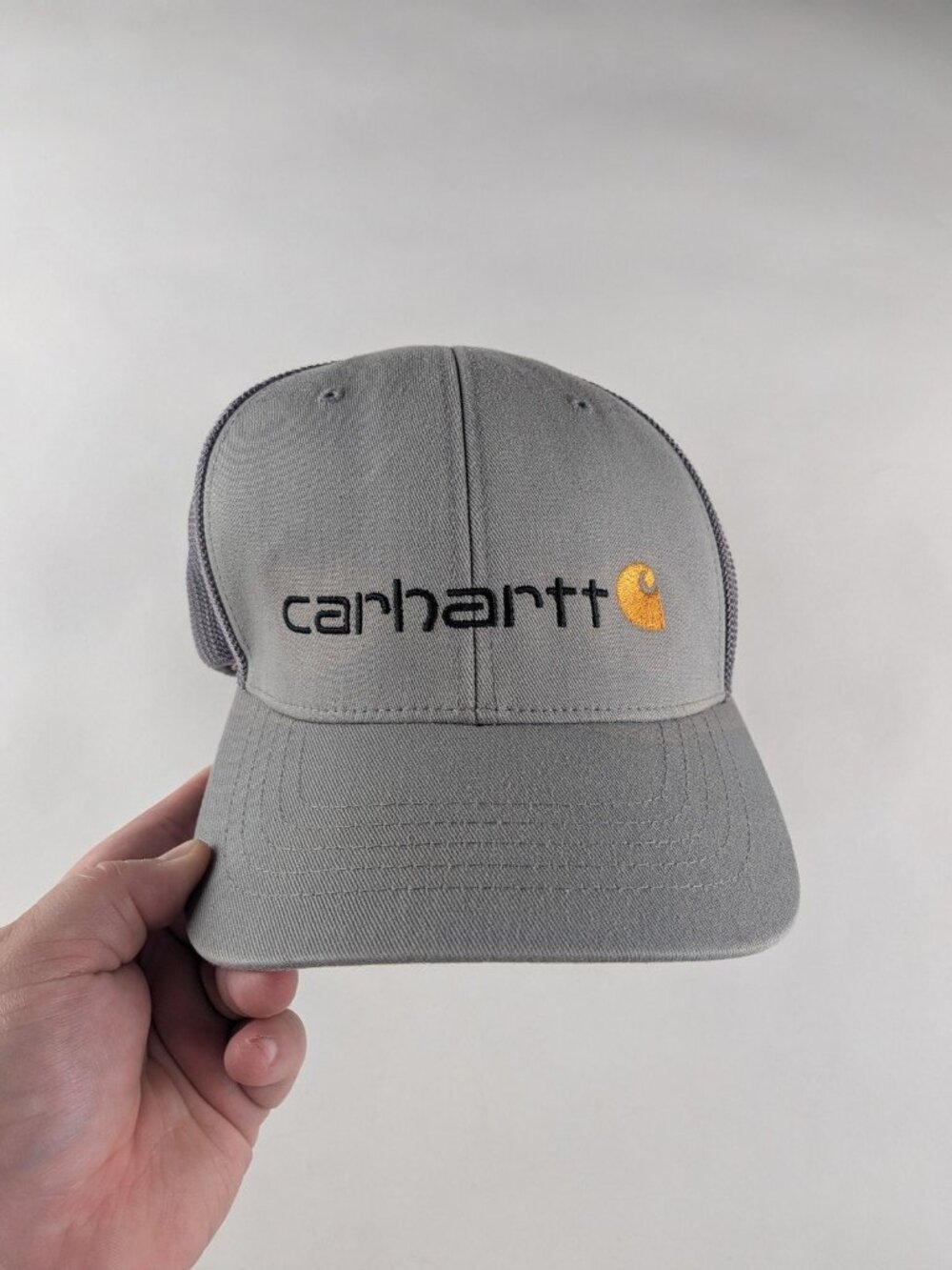 Carhartt Gray Mesh Back Trucker Hat